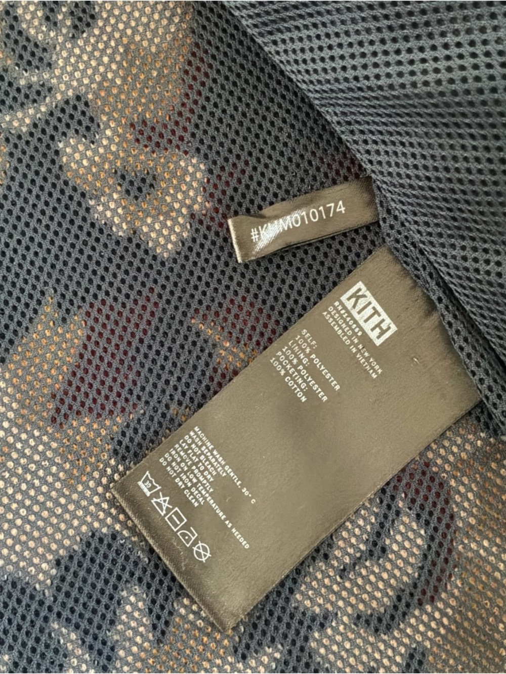 Kith Pinehurst Sherpa Navy and Cream Floral Teddy Jacket Unisex - Picture 7 of 8